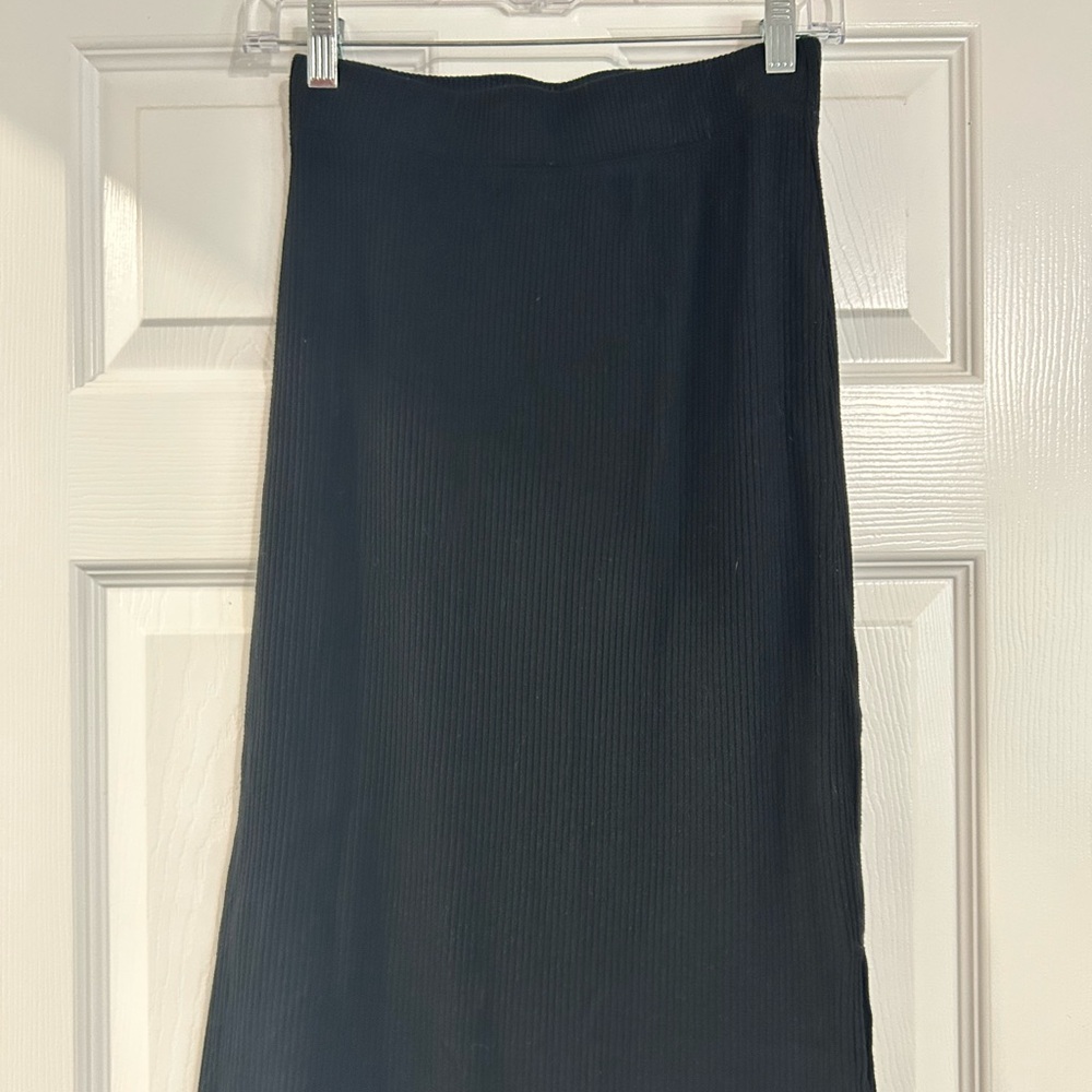 Banana Republic Black Midi Skirt